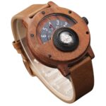 Montre En Bois Boussole Cadran Bois Clair Et Bracelet Marron – BussolaChiaro