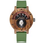 Montre En Bois Boussole Cadran Bois Et Bracelet Vert – BussolaVerde